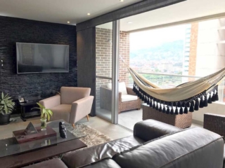 black tassels hammock in balcony