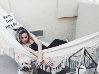 indoor hammock in terrace