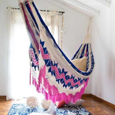 Bahía Wayúu Hammock Pink/Blue